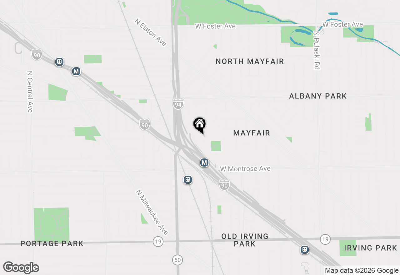 Map of 4546 N Knox Avenue, Chicago, IL 60630