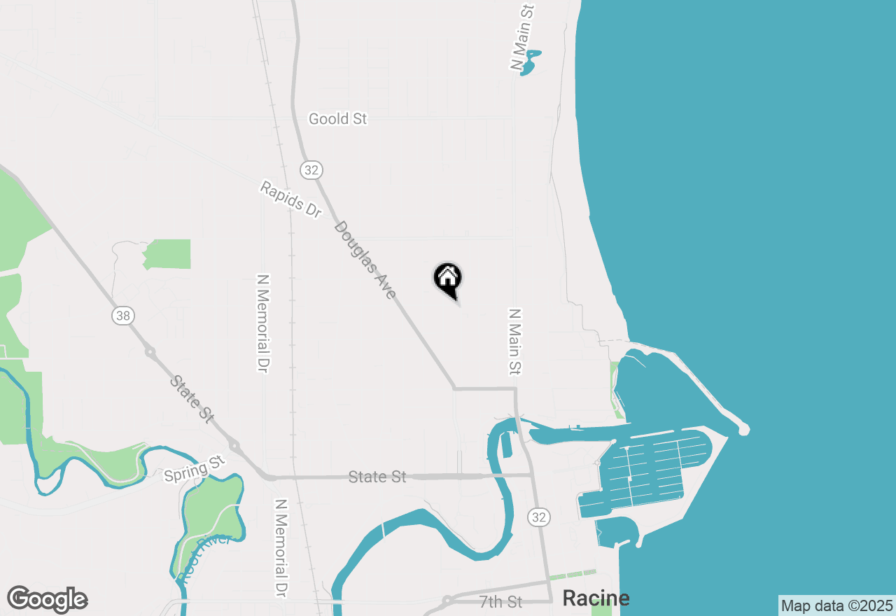 Map of 1439 Lincoln St, Racine, WI 53402