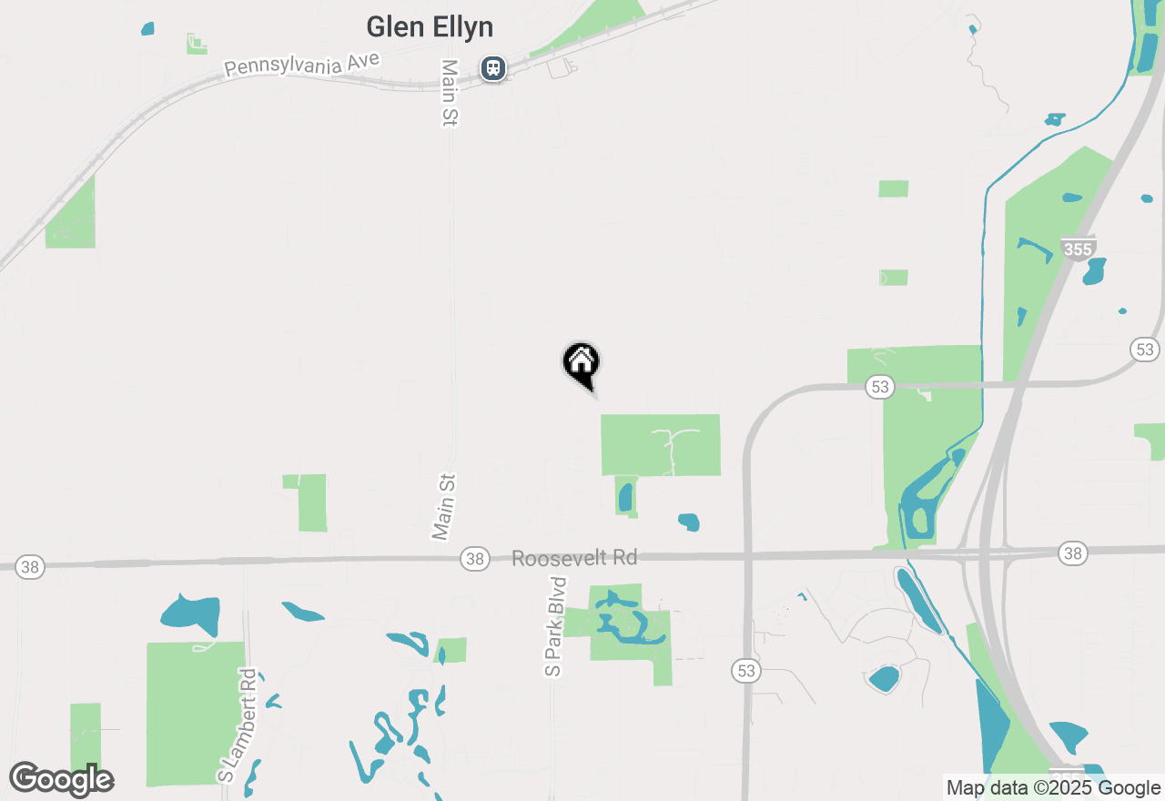 Map of 153 N Park Boulevard, Glen Ellyn, IL 60137