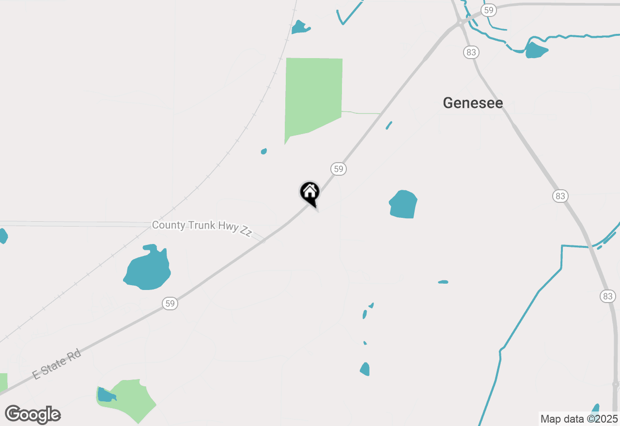 Map of S54W31375 State Road 59, North Prairie, WI 53153