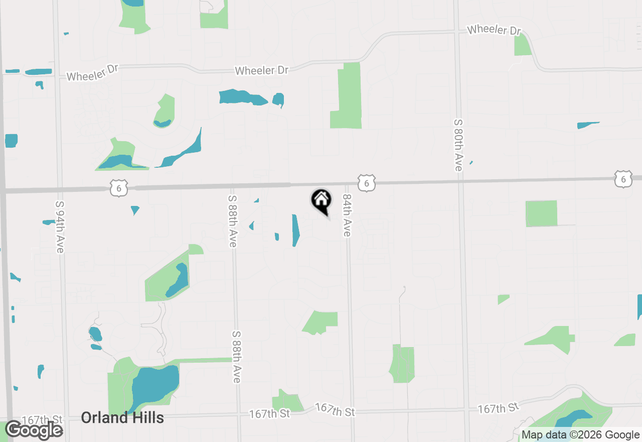 Map of 16054 85th Place, Tinley Park, IL 60487