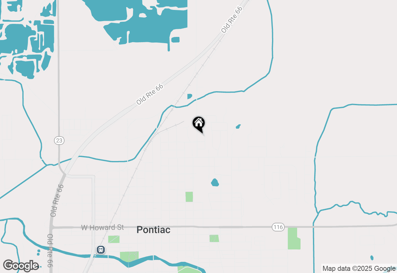 Map of 1310 N Aurora Street, Pontiac, IL 61764