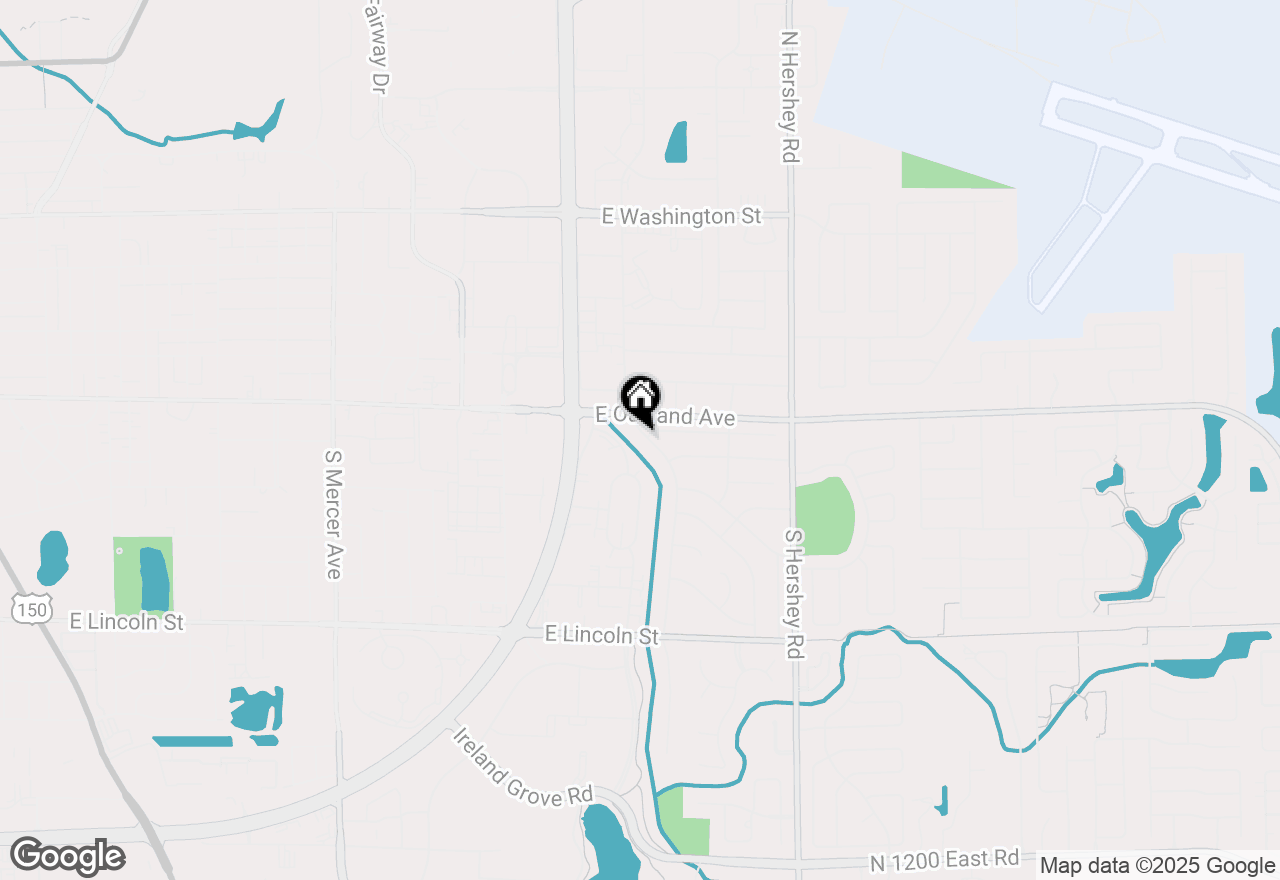 Map of 607 Broadmoor Drive, Bloomington, IL 61704