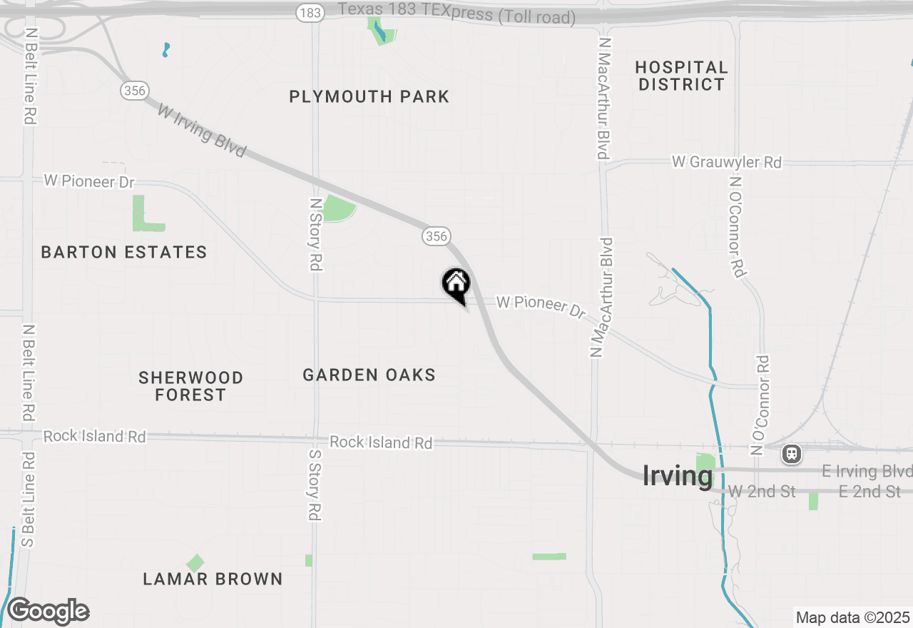 Map of 737 Irby Lane #1, Irving, TX 75061