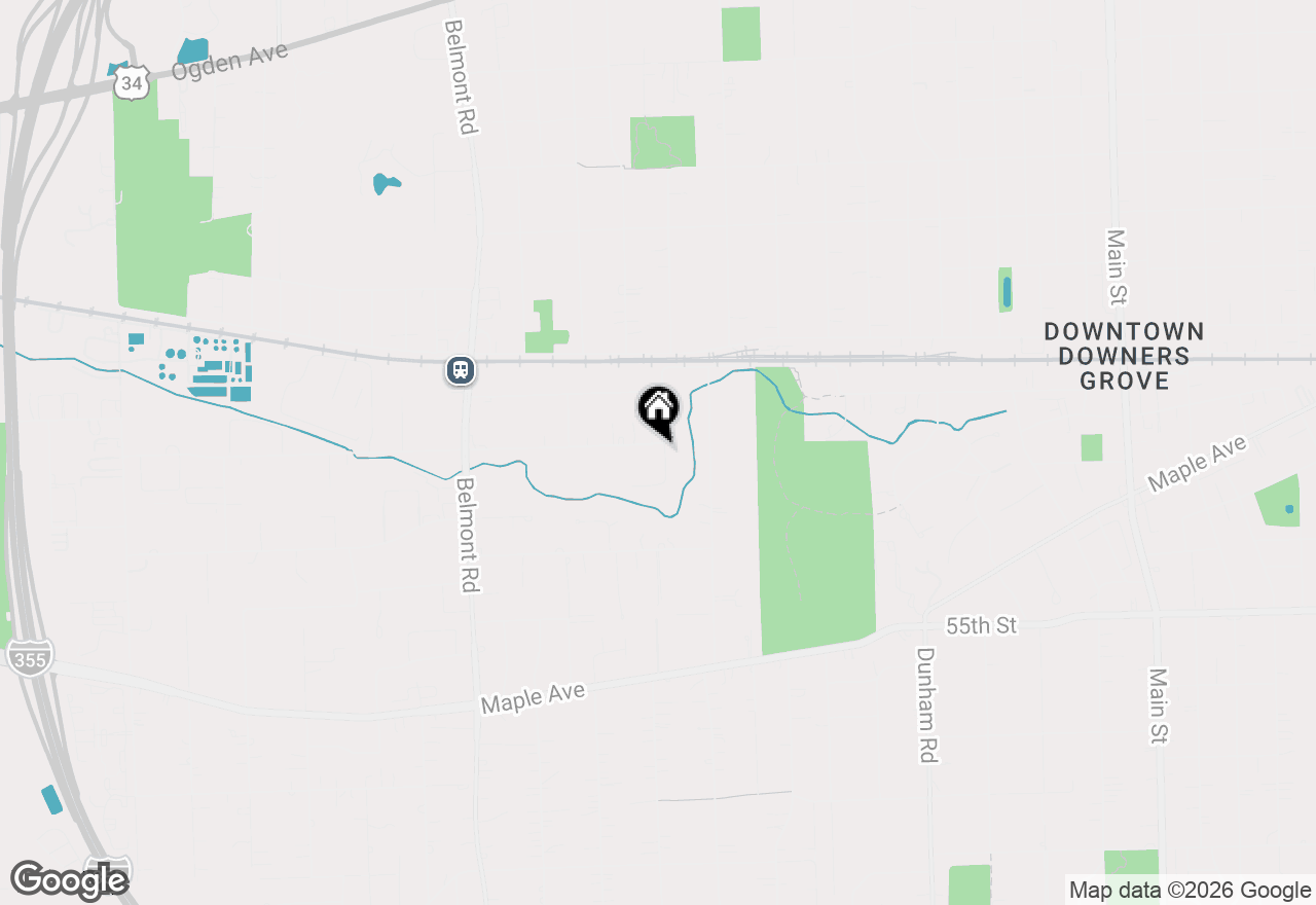 Map of 1901 Curtiss Street, Downers Grove, IL 60515