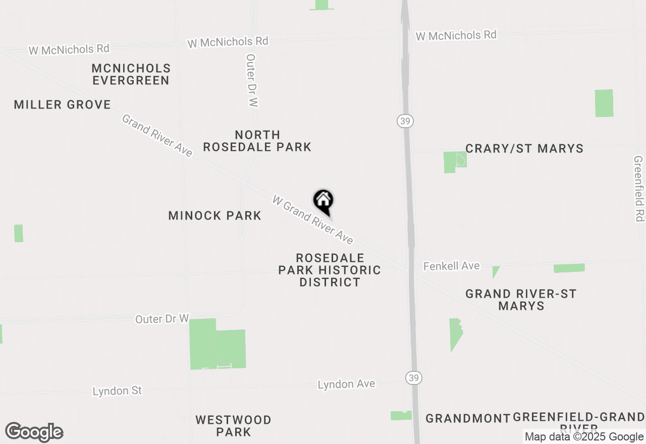 Map of 18722 Grand River Avenue, Detroit, MI 48223
