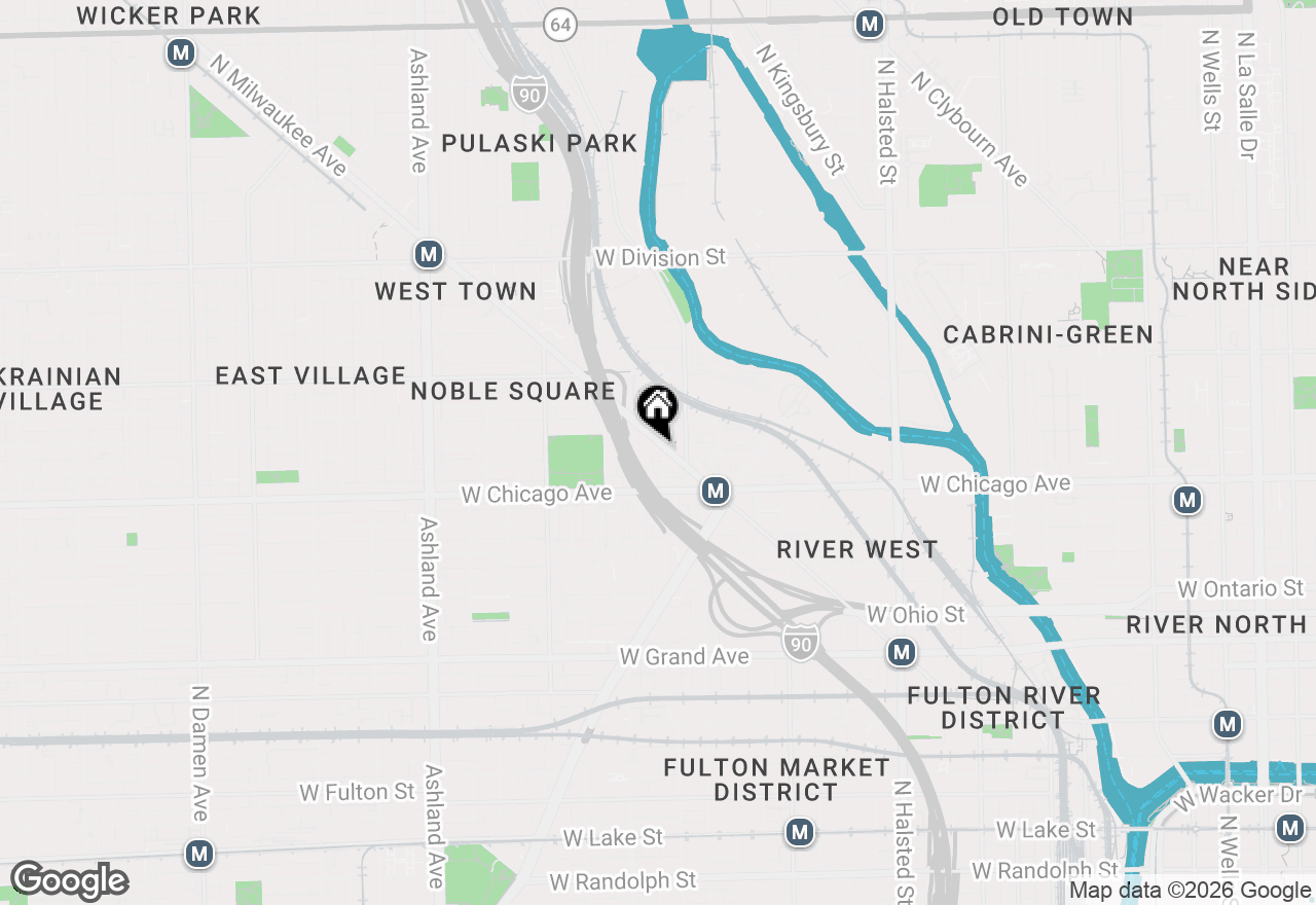 Map of 842 N Racine Avenue #202, Chicago, IL 60642