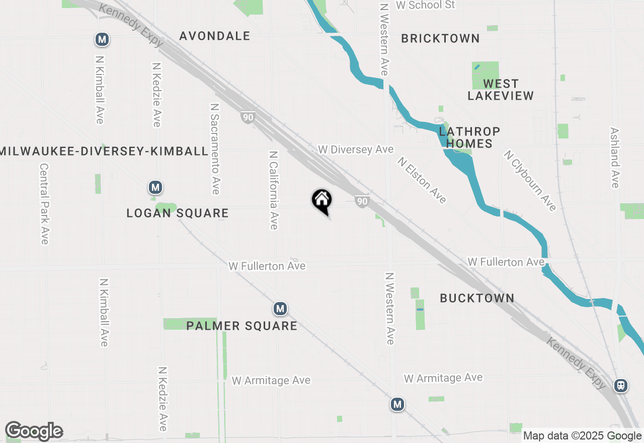 Map of 2529 N Talman Avenue #3S, Chicago, IL 60647