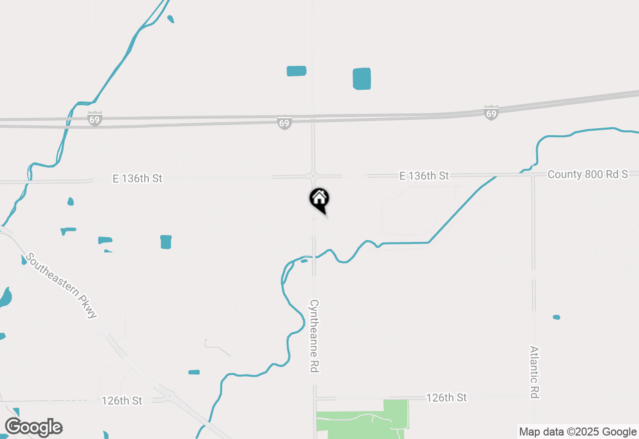 Map of 13418 Vickery Ridge Drive, Fishers, IN 46037