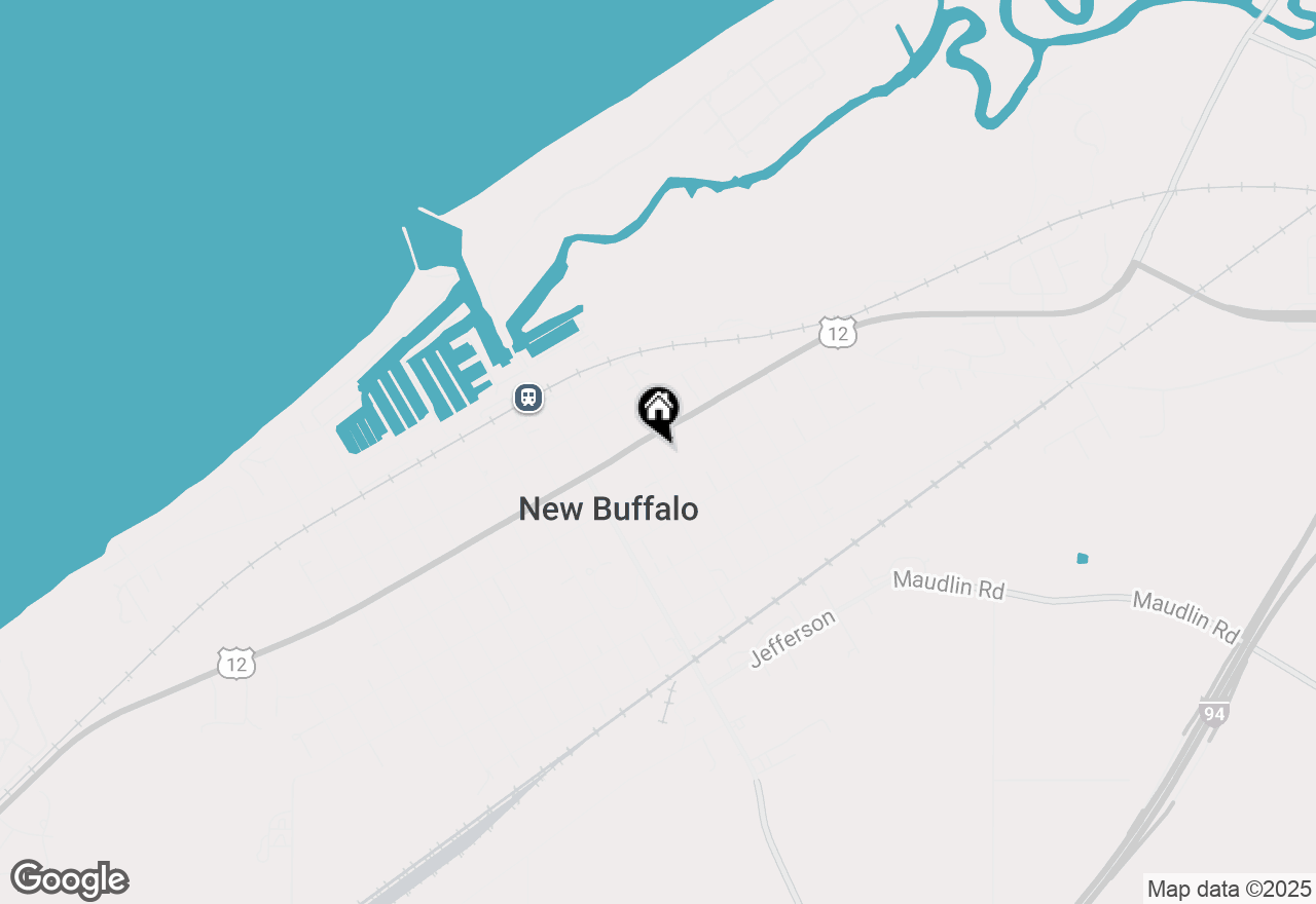 Map of 14 S Taylor Street, New Buffalo, MI 49117