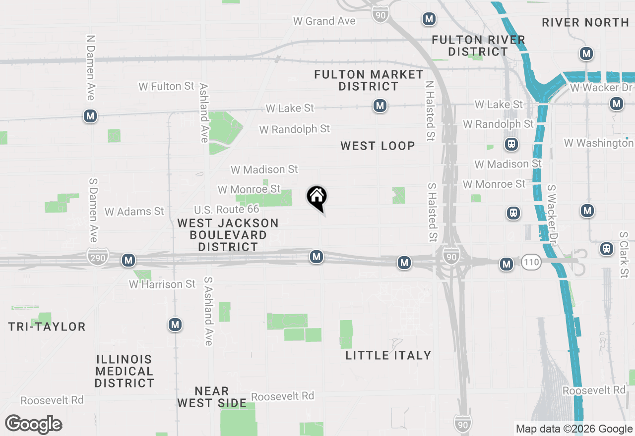 Map of (Address confidential), Chicago, Illinois 60607