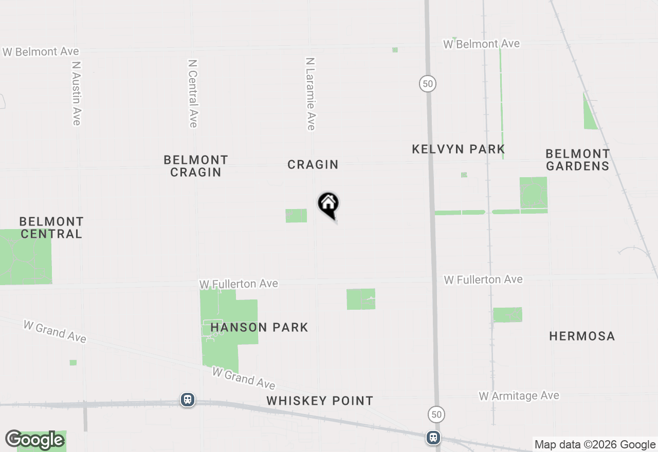 Map of 5133 W Wrightwood Avenue #2, Chicago, IL 60639