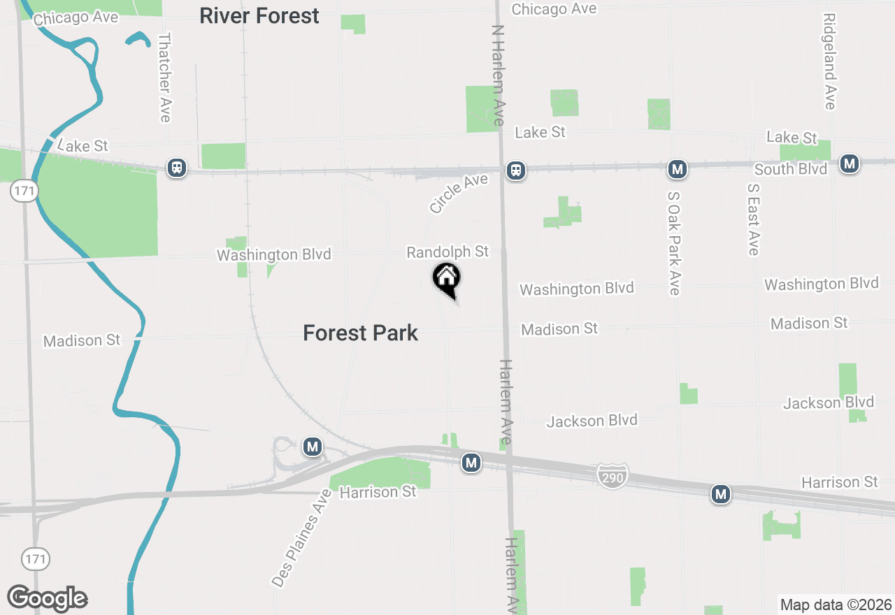 Map of 320 Circle Avenue #404, Forest Park, IL 60130