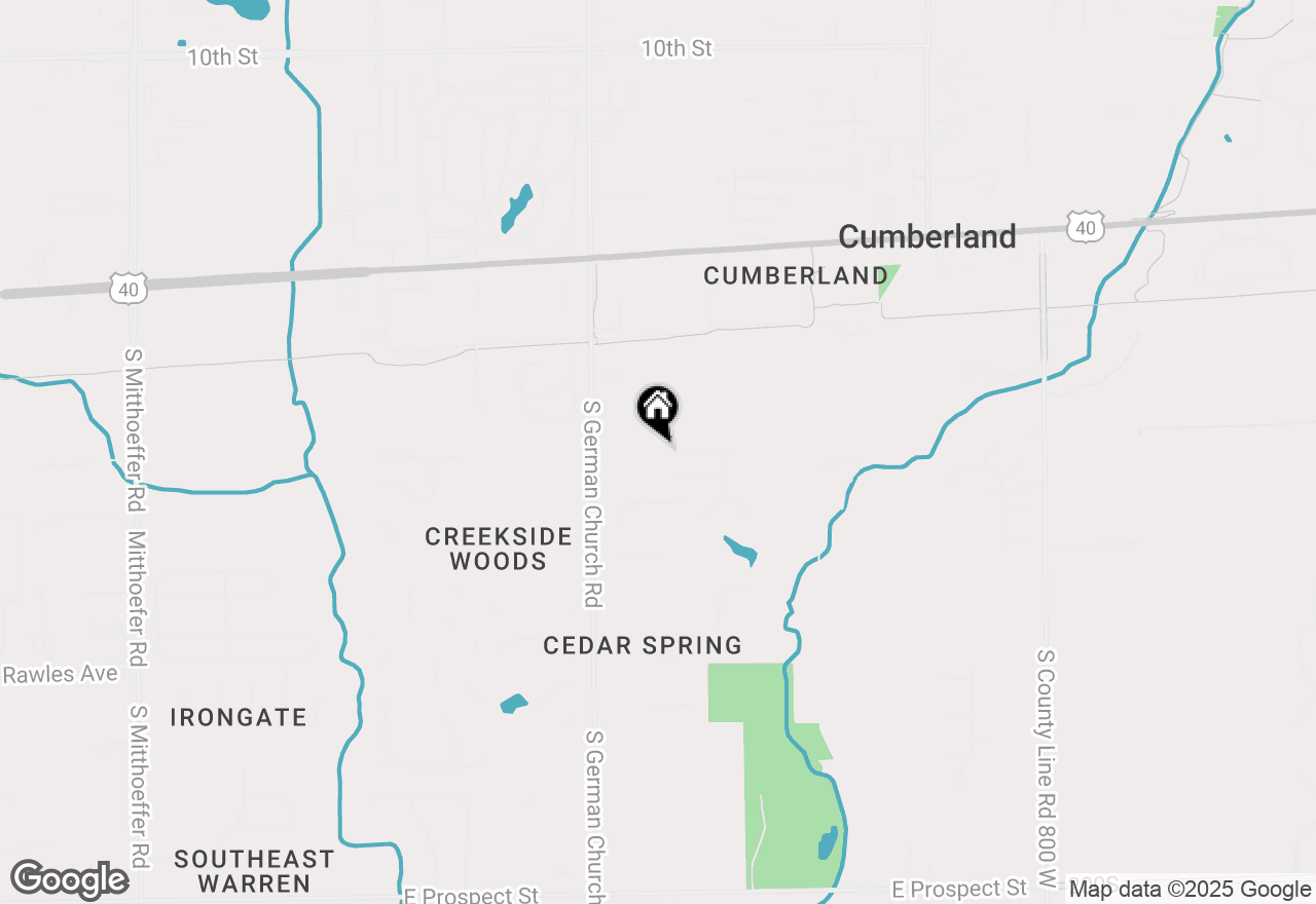 Map of 11201 E Birdsong Drive, Indianapolis, IN 46229