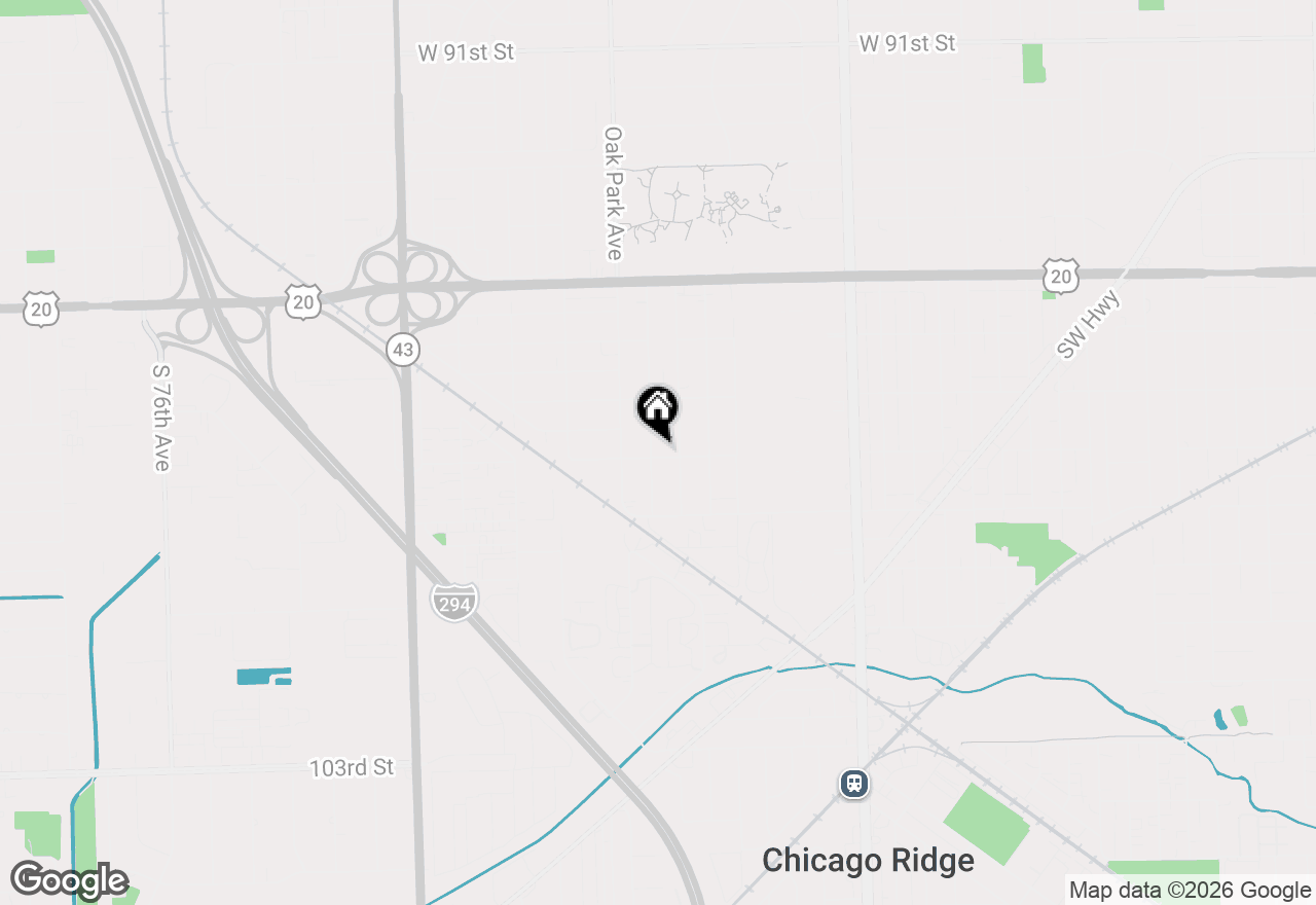 Map of 9759.. Rutherford Avenue, Oak Lawn, IL 60453