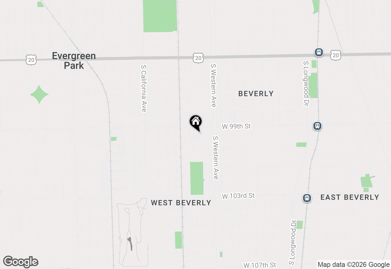 Map of 9926 S Campbell Avenue, Chicago, IL 60655