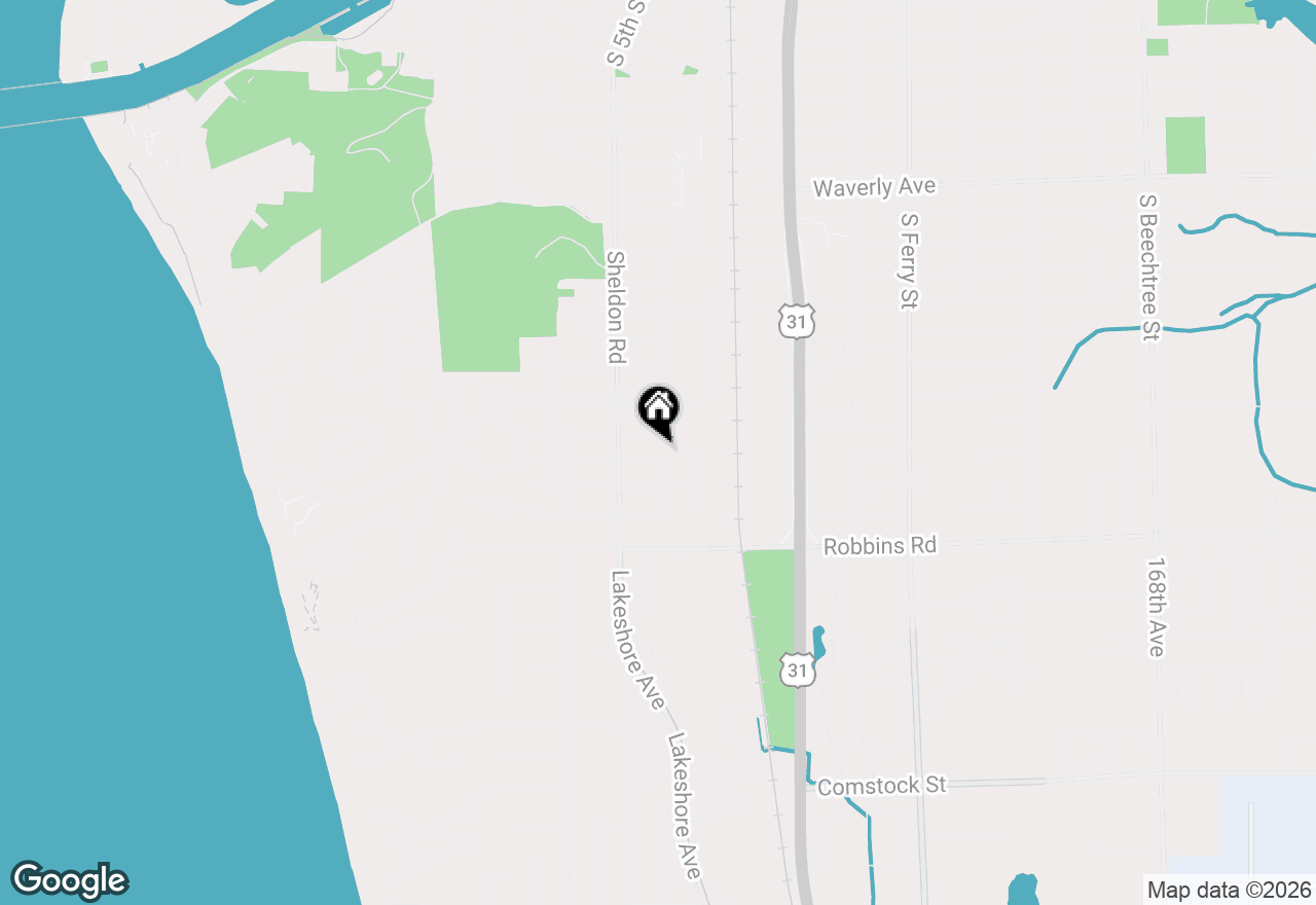 Map of 529 Arlington Avenue, Grand Haven, MI 49417
