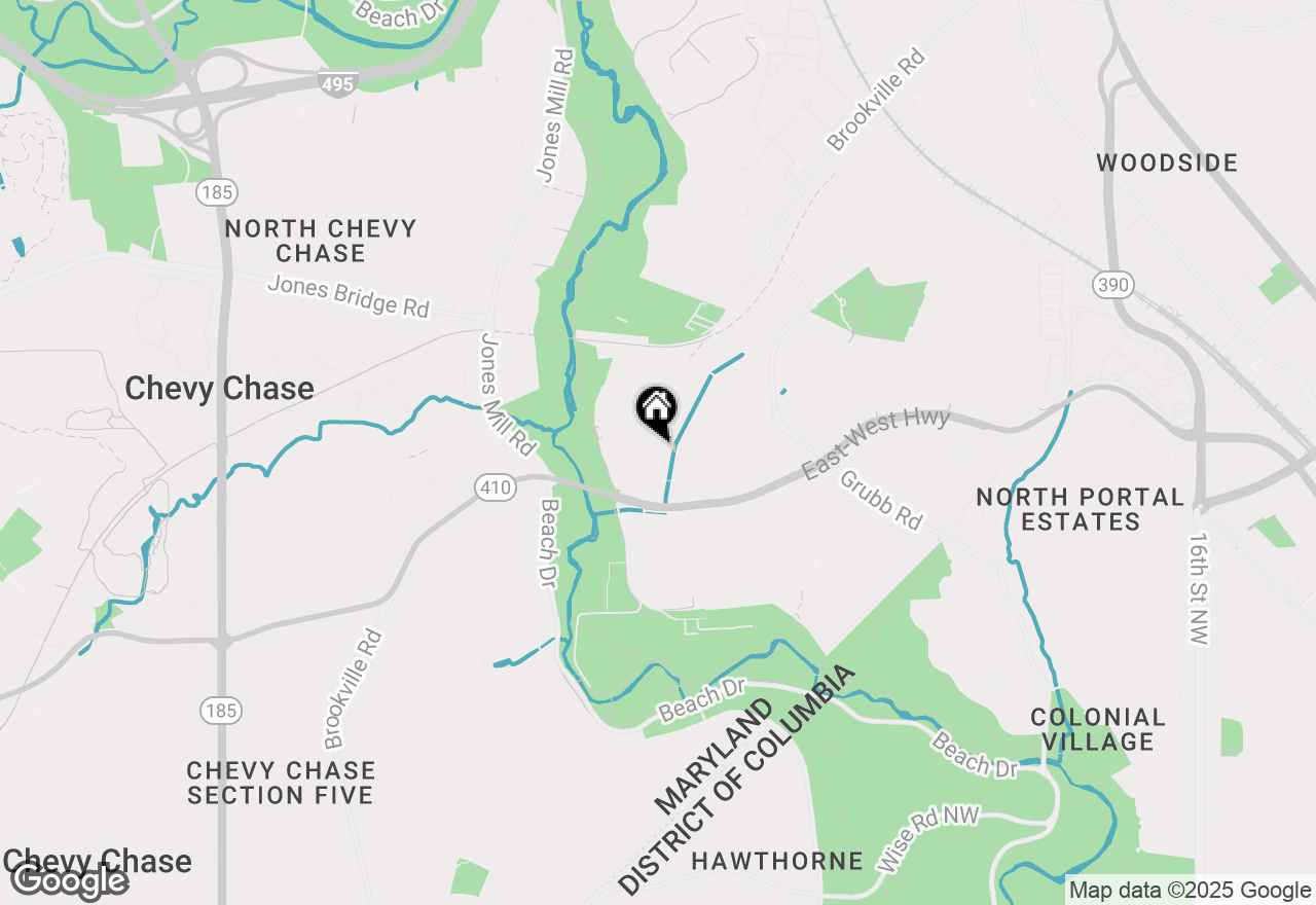 Map of 2944 Terrace Drive, Chevy Chase, MD 20815