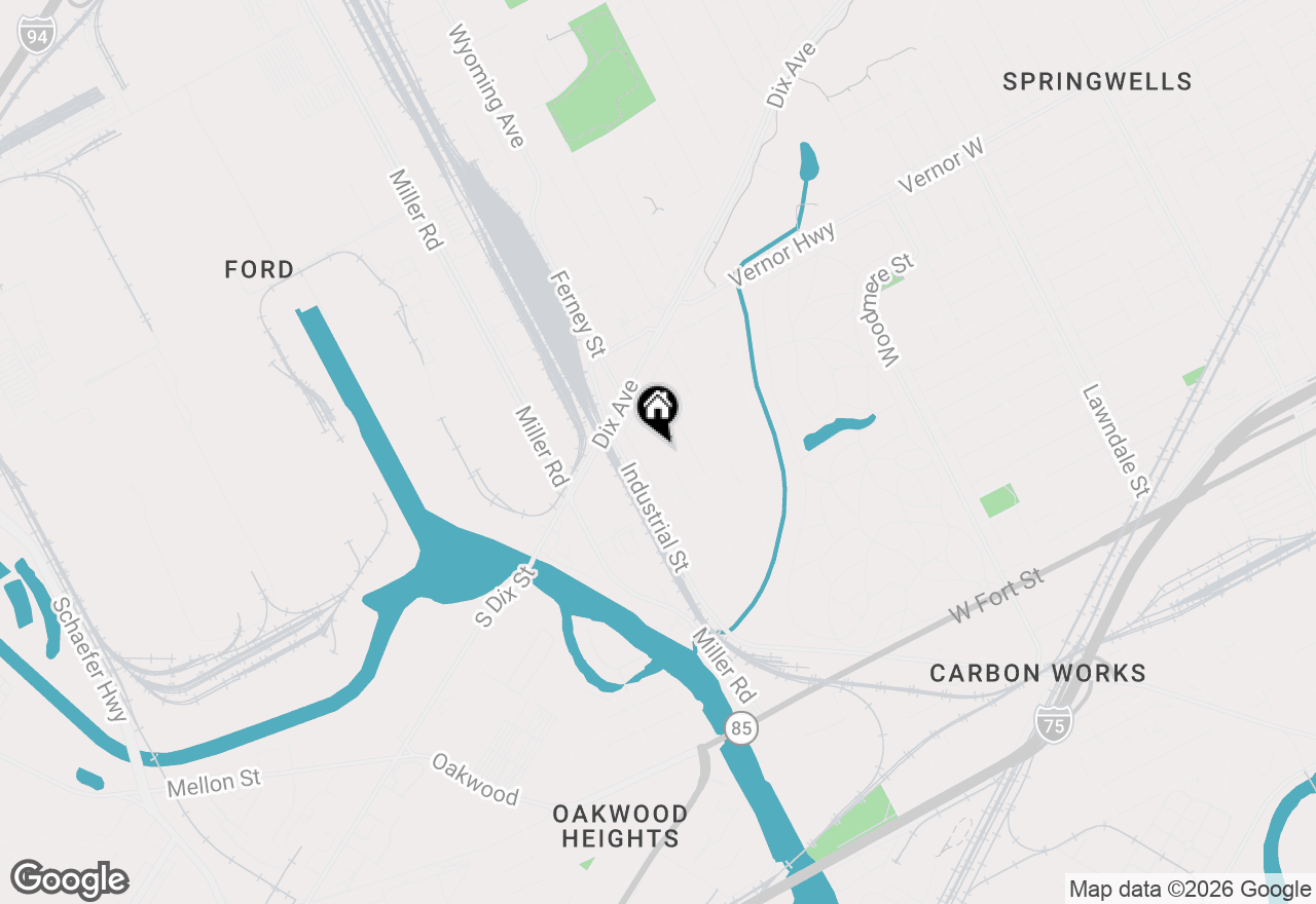 Map of 1740 Ferney Street, Dearborn, MI 48120