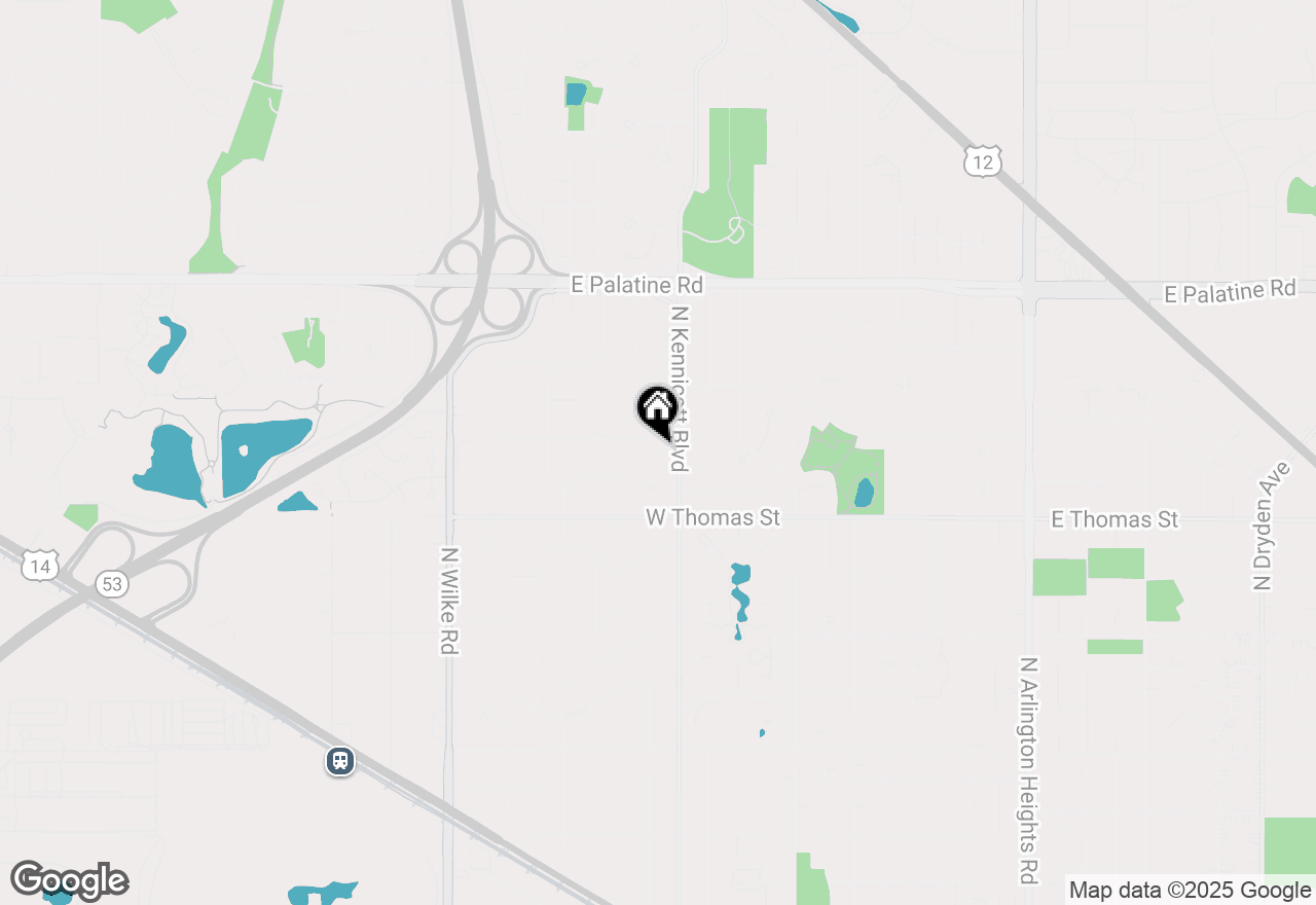 Map of 1523 N Patton Avenue, Arlington Heights, IL 60004