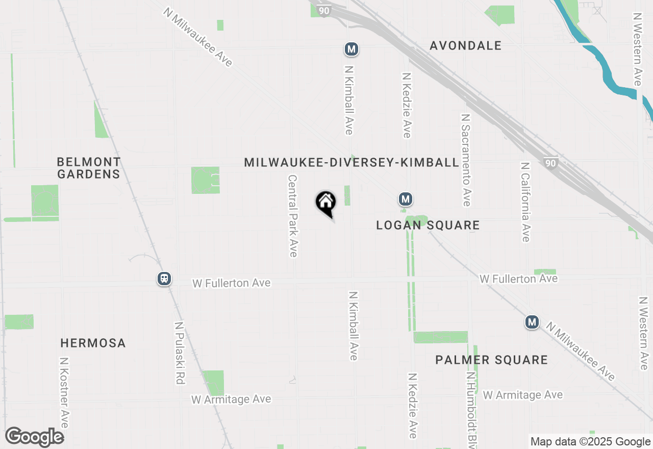 Map of 2559 N Saint Louis Avenue, Chicago, IL 60647