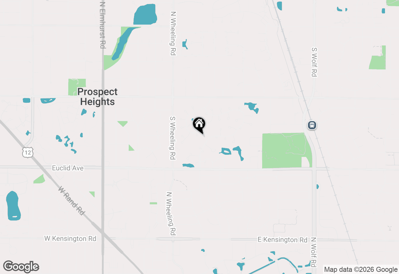 Map of 218 Rob Roy Lane, Prospect Heights, IL 60070