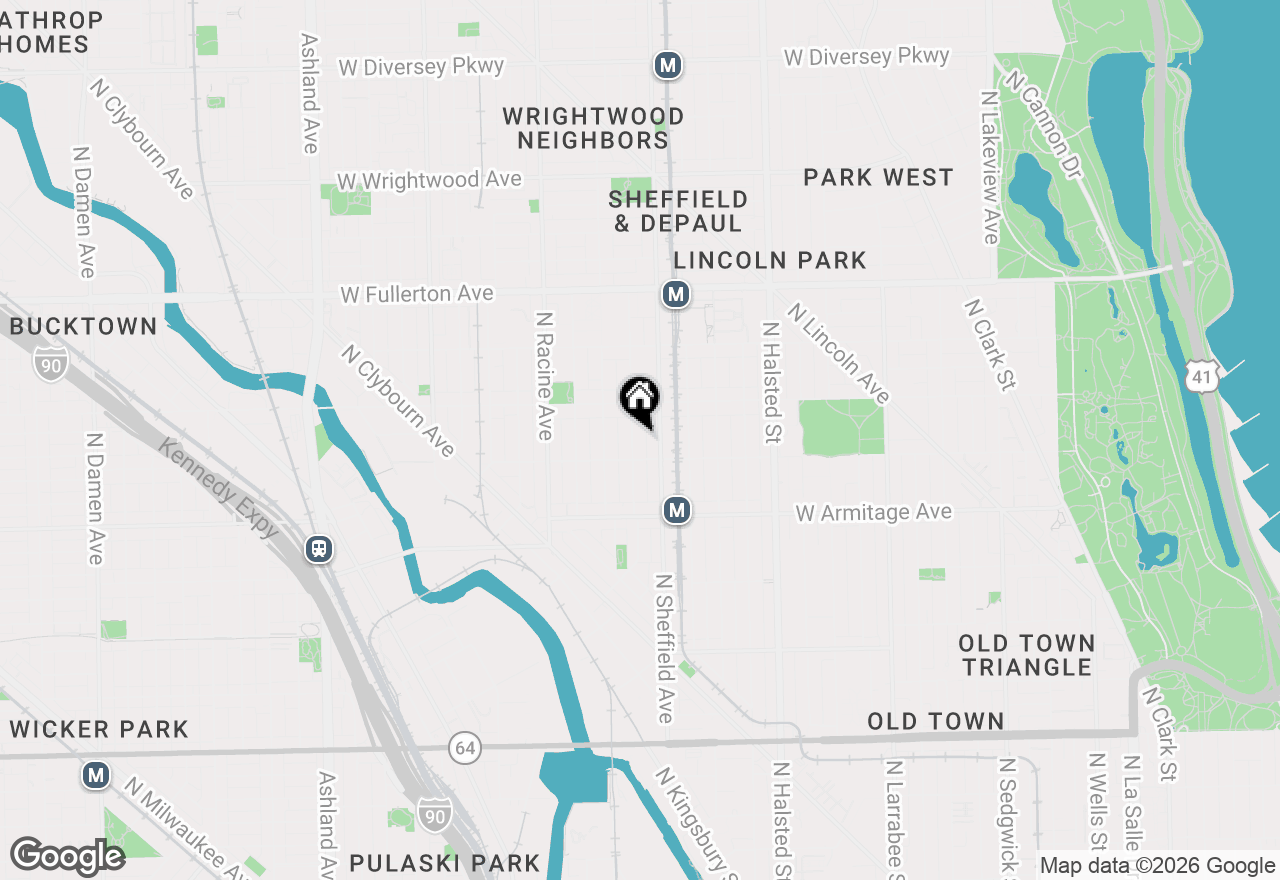 Map of 2119 N Kenmore Avenue, Chicago, IL 60614