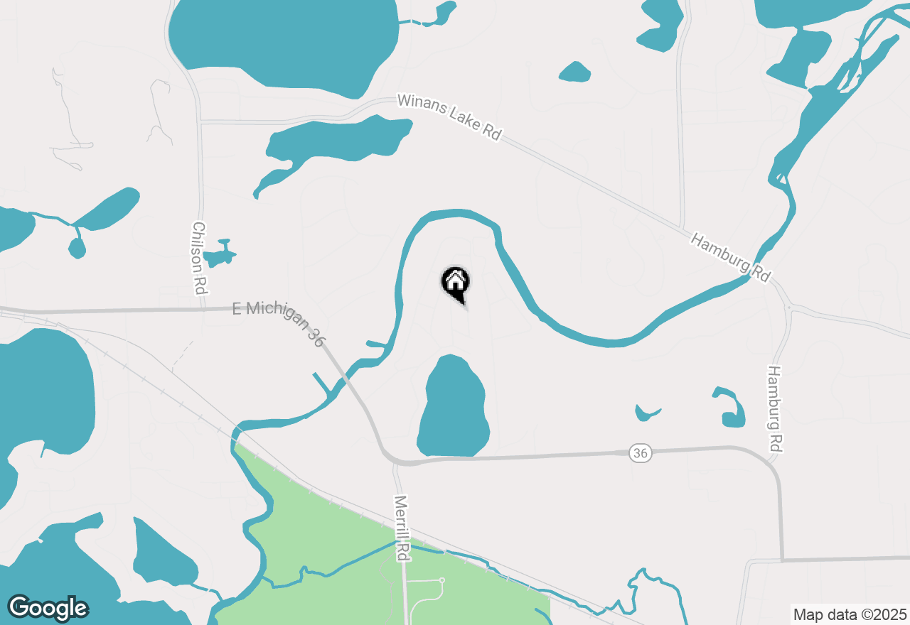 Map of 9591 Palmer, Hamburg, MI 48139