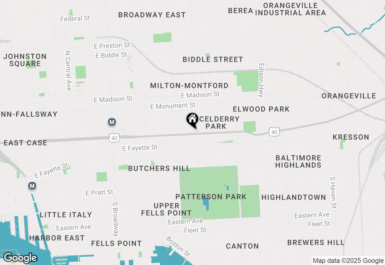 Map of 2414 Orleans Street, Baltimore, MD 21224