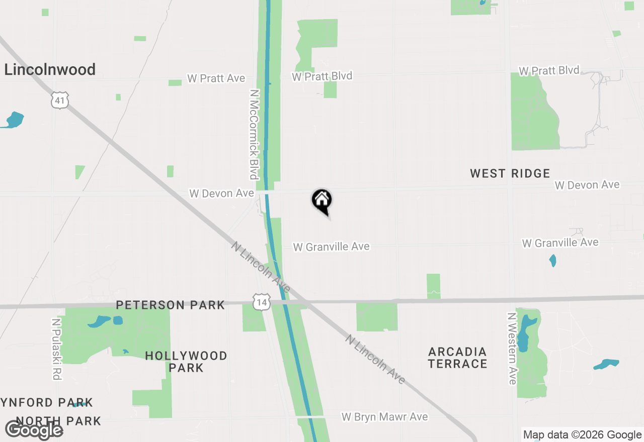 Map of 6254 N Whipple Street #1, Chicago, IL 60659