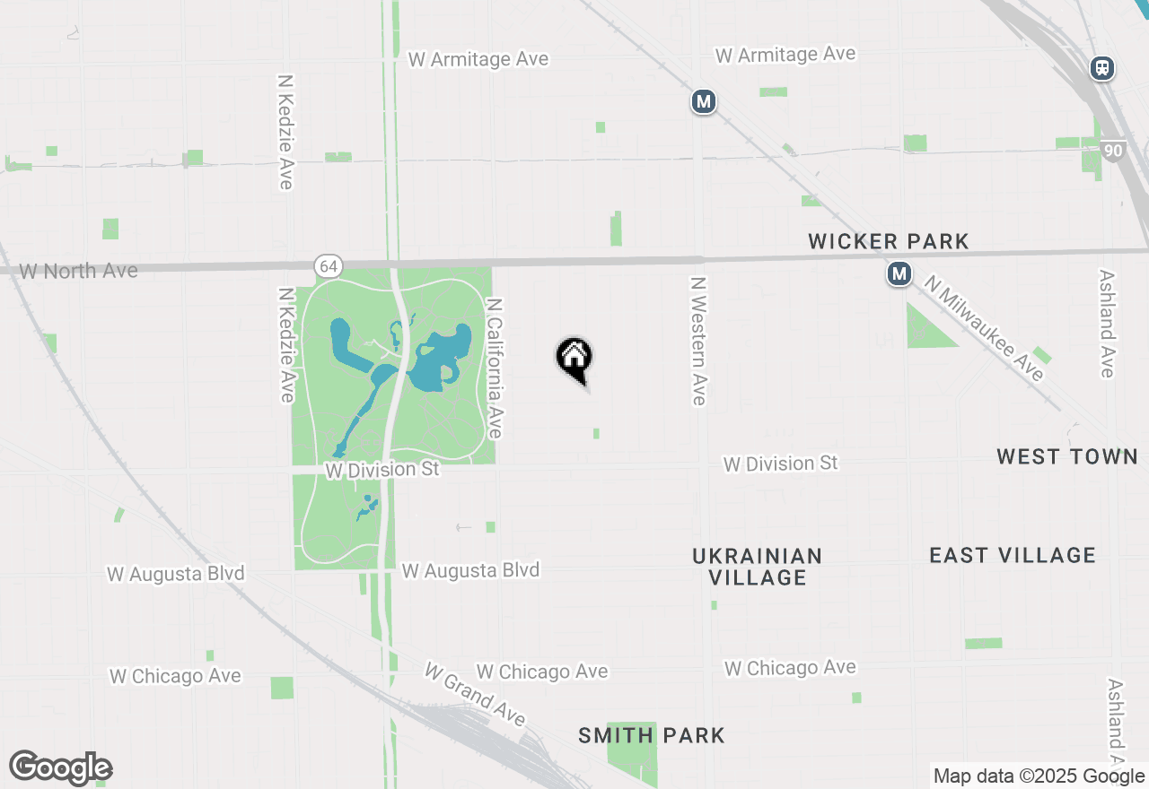 Map of 2629 W Evergreen Avenue, Chicago, IL 60622