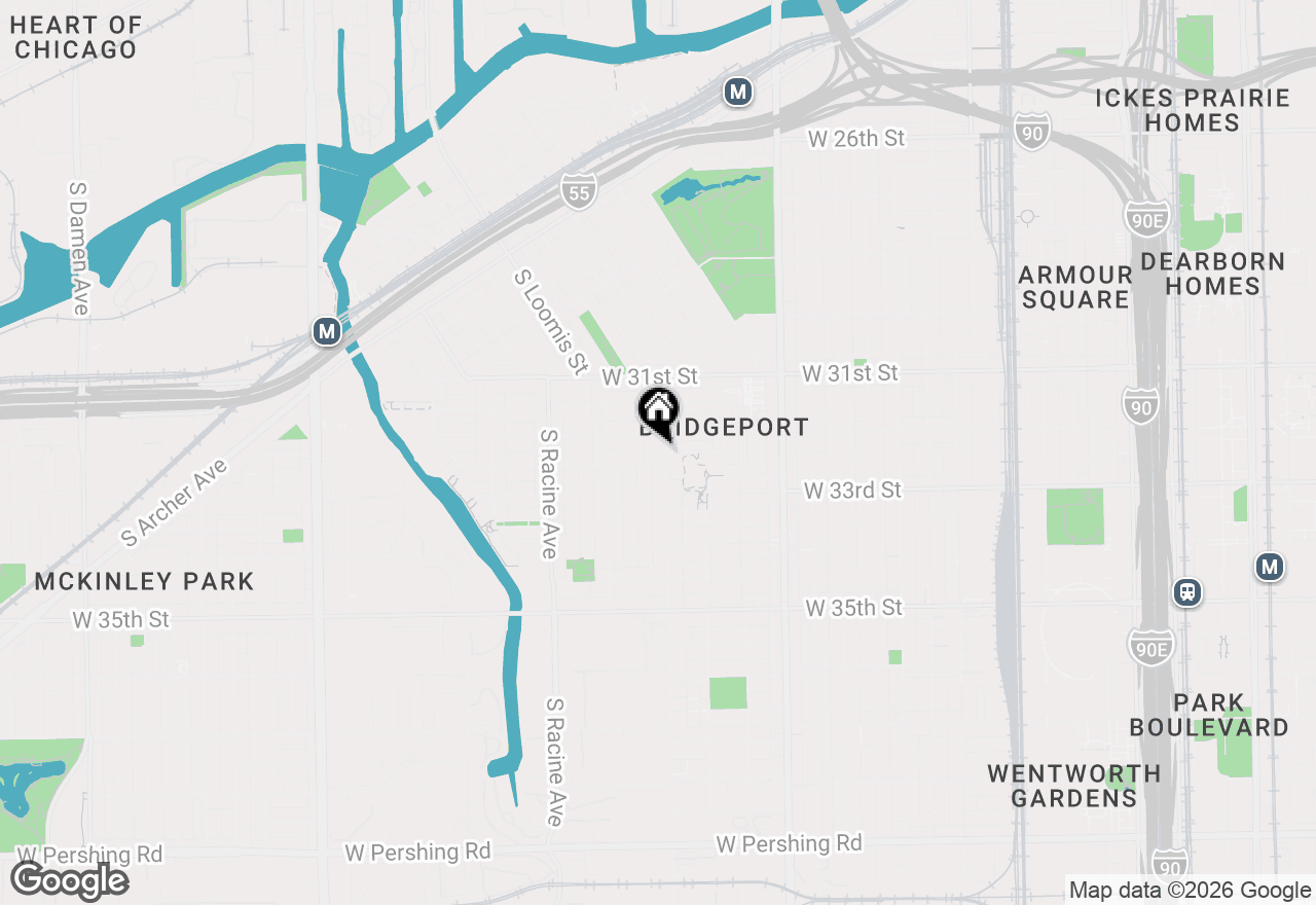Map of 3216 S Morgan Street #3F, Chicago, IL 60608
