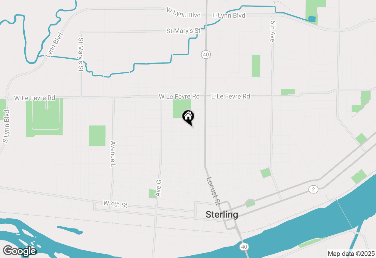 Map of 403 W 13th Street, Sterling, IL 61081