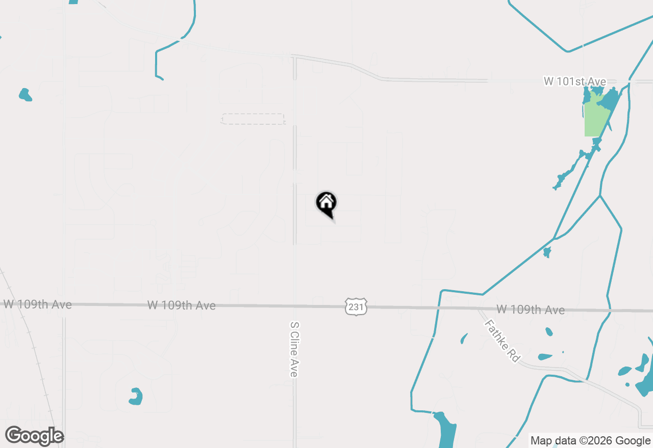 Map of 7786 W 106th Place, Crown Point, IN 46307