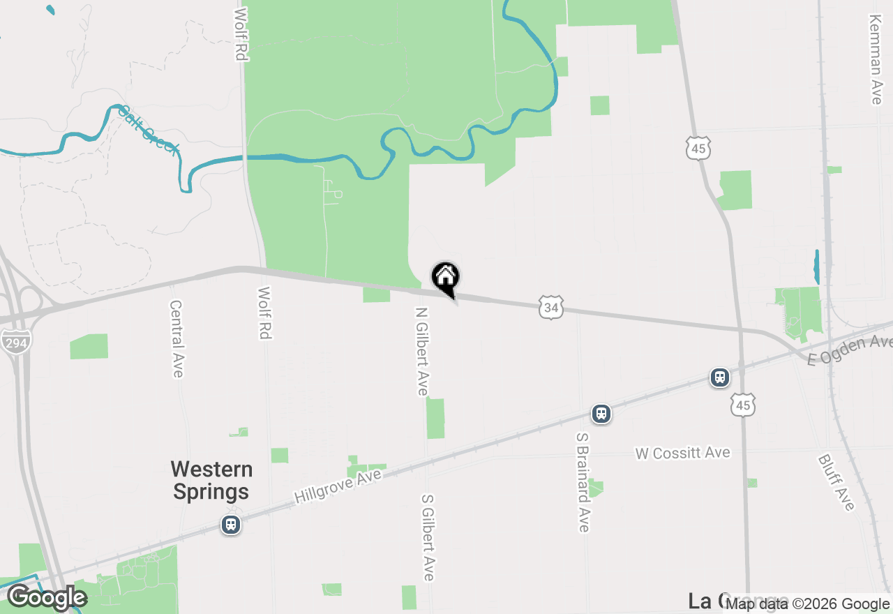 Map of 141 N Peck Avenue, La Grange, IL 60525