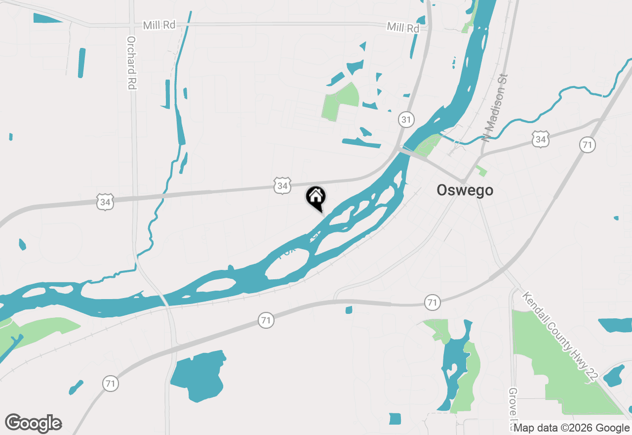 Map of 114 Riverview Court, Oswego, IL 60543
