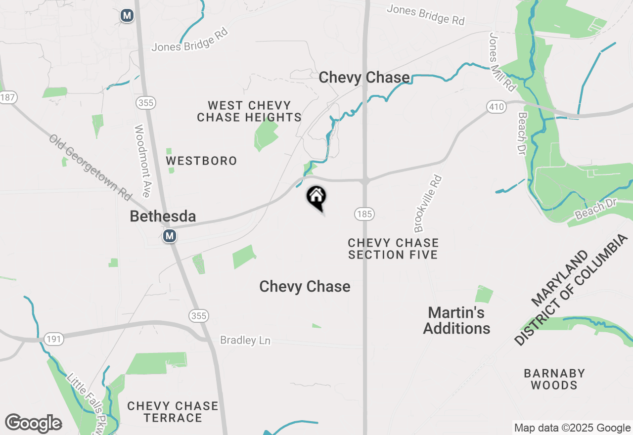 Map of 4114 Leland Street, Chevy Chase, MD 20815