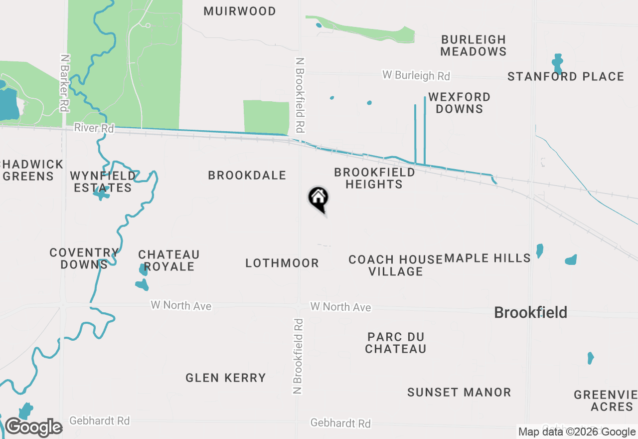 Map of 18675 Anita Ct, Brookfield, WI 53045