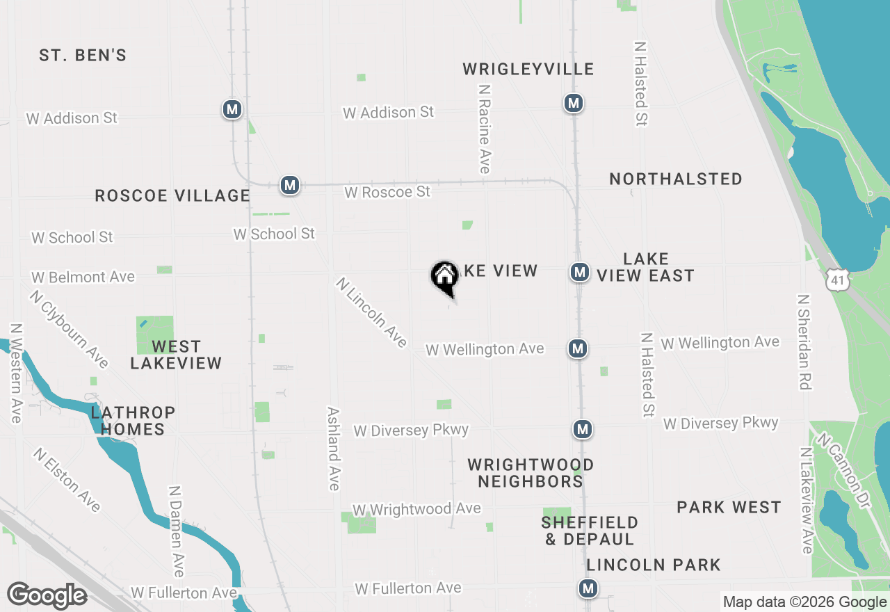 Map of (Address confidential), Chicago, Illinois 60657