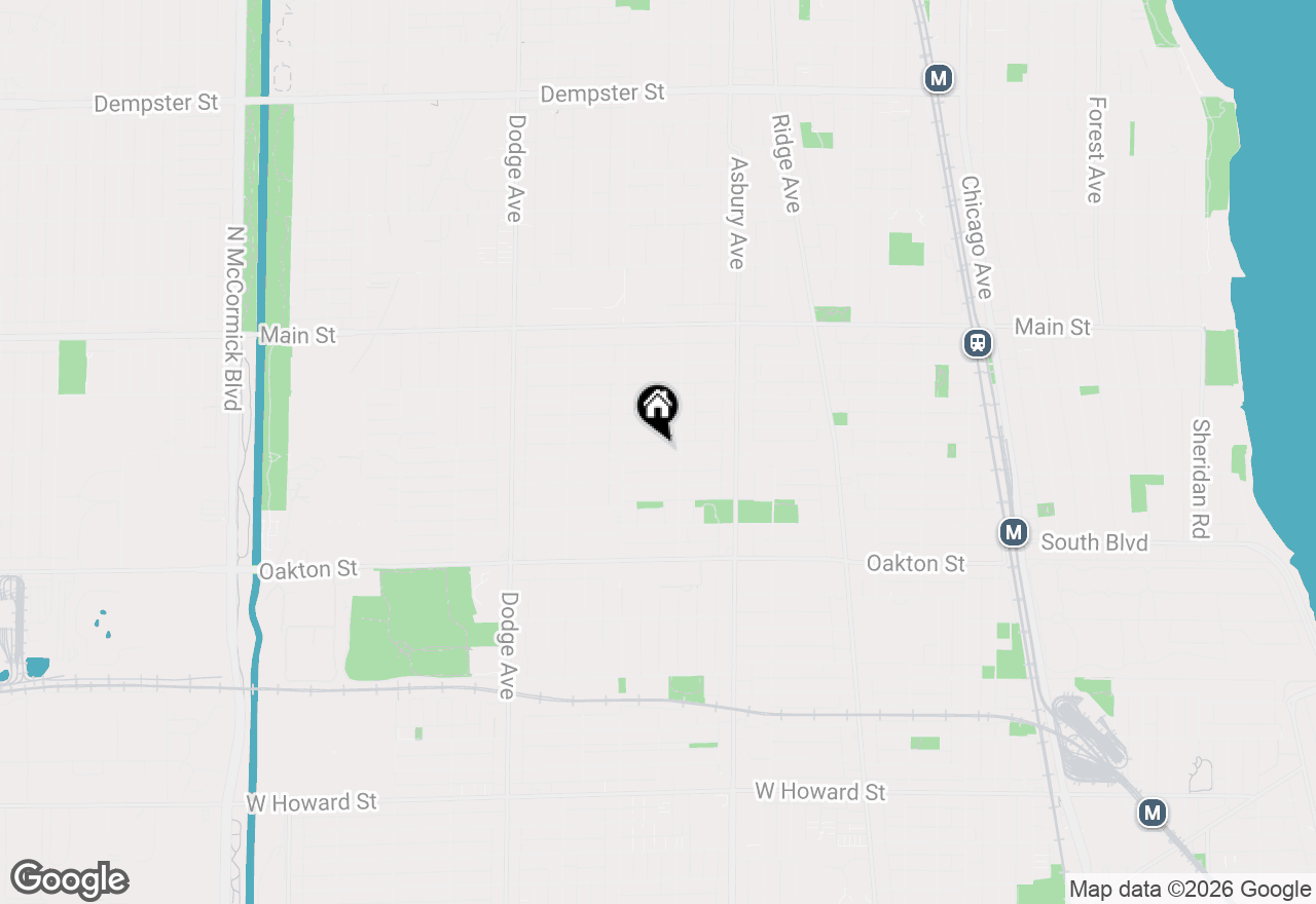 Map of 1507 Cleveland Street, Evanston, IL 60202