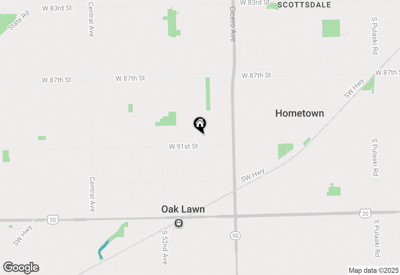 Map of 9017 S 50th Avenue, Oak Lawn, IL 60453