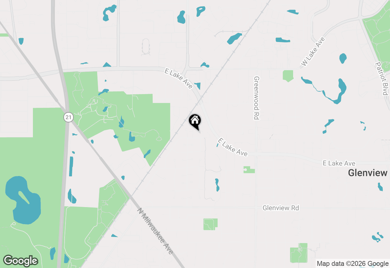 Map of 1464 Estate Lane, Glenview, IL 60025