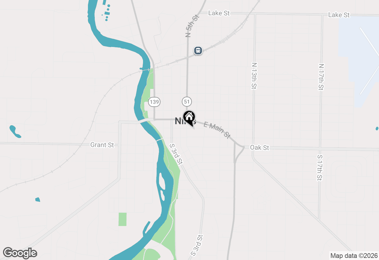 Map of 23 N 5th Street, Niles, MI 49120