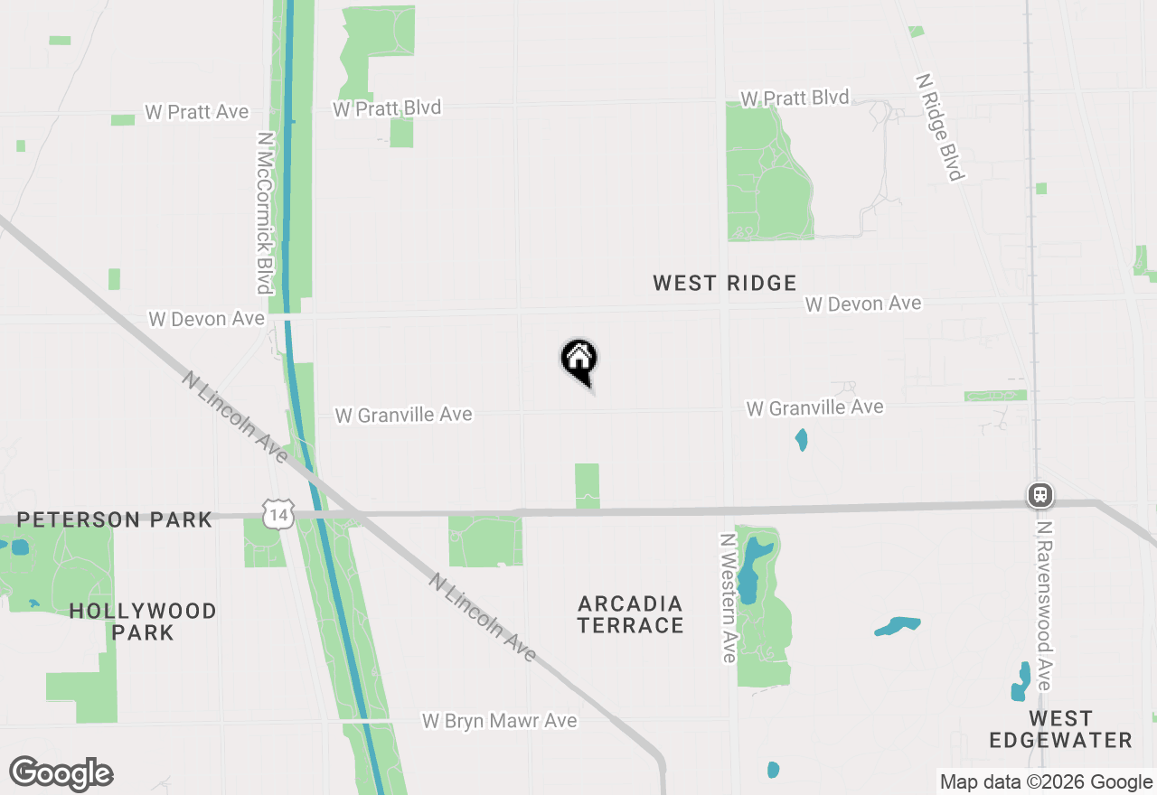 Map of 6215 N Washtenaw Avenue #2, Chicago, IL 60659