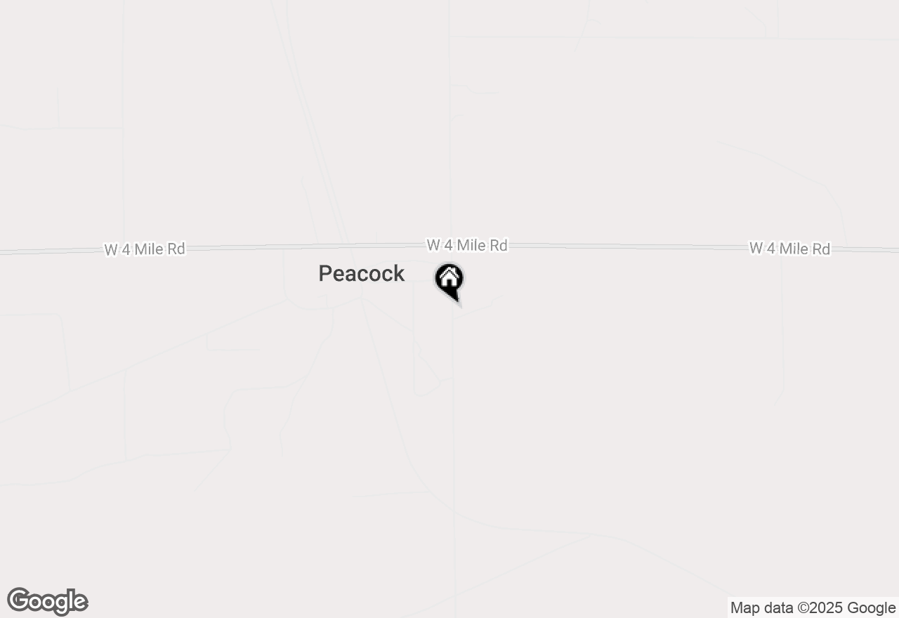 Map of 3743 N Peacock Trail, Irons, MI 49644