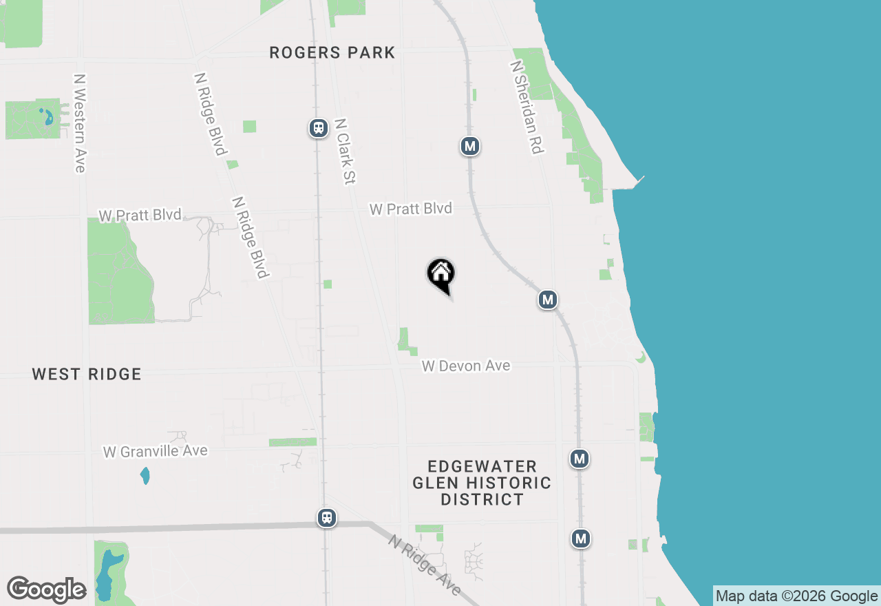 Map of 6537 N Greenview Avenue, Chicago, IL 60626