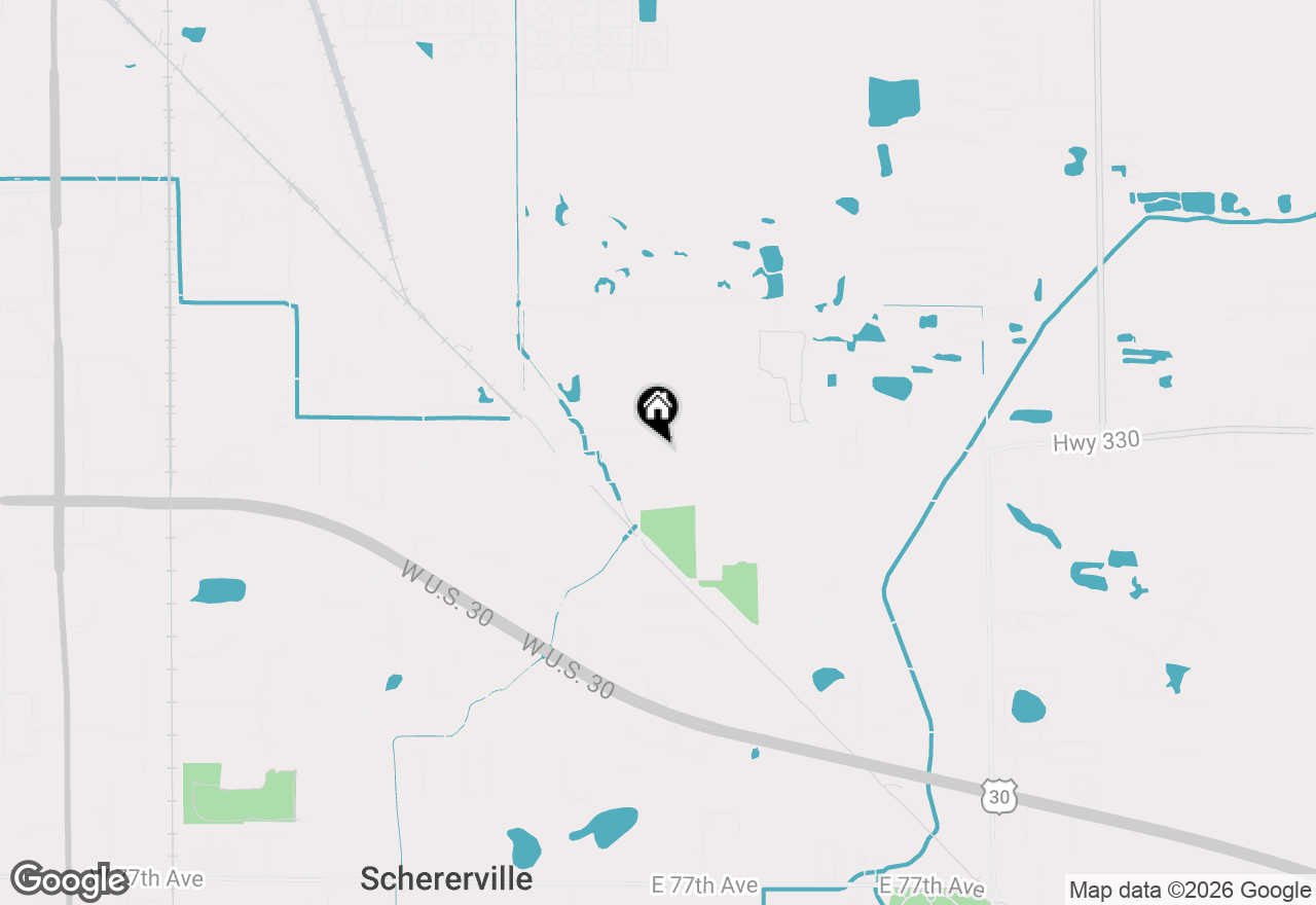Map of 217 E Joliet Street, Schererville, IN 46375
