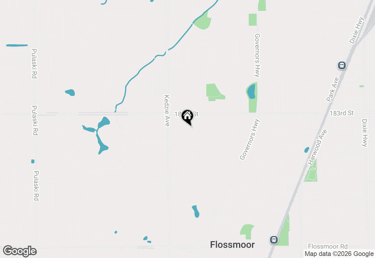 Map of 18320 Robin Lane #D2, Homewood, IL 60430