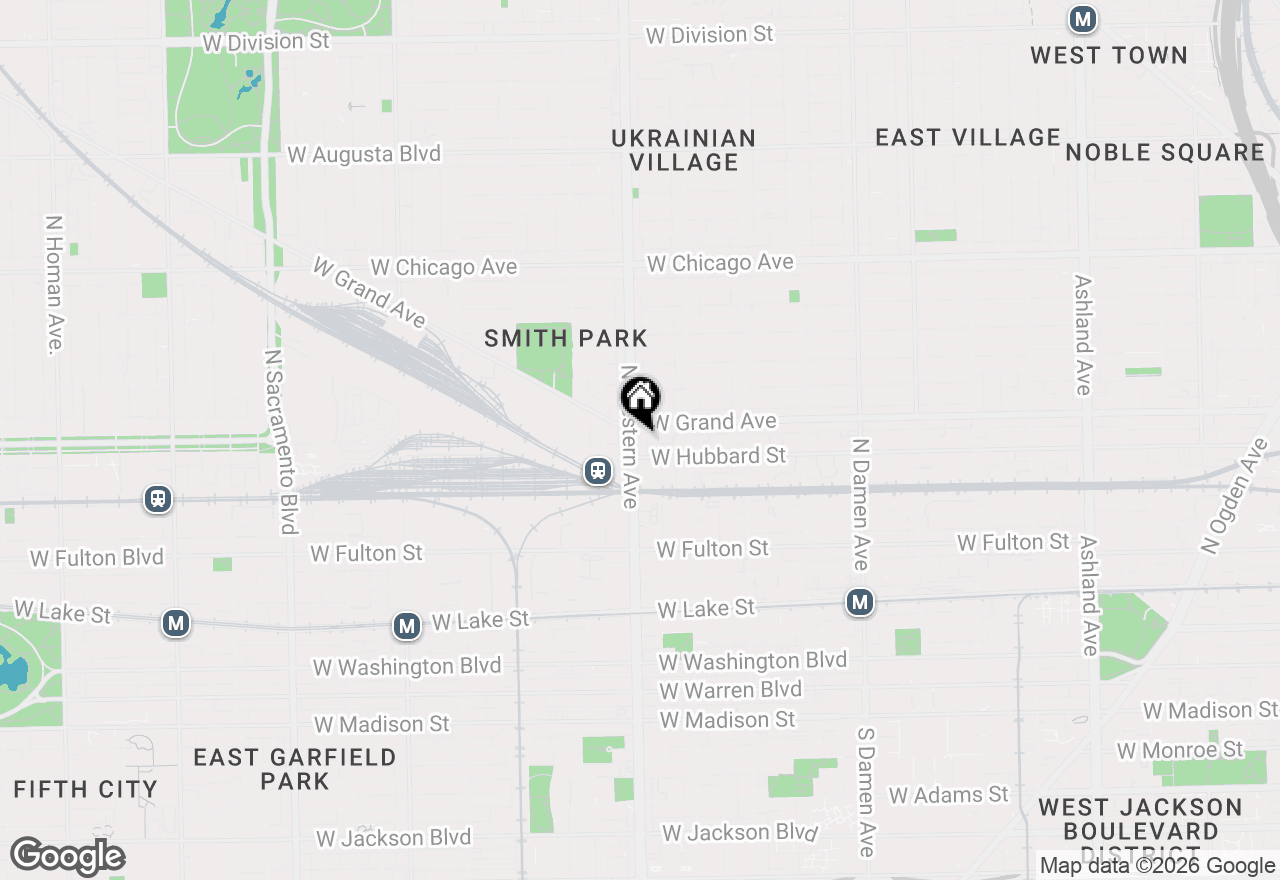 Map of 457 N Western Avenue, Chicago, IL 60612