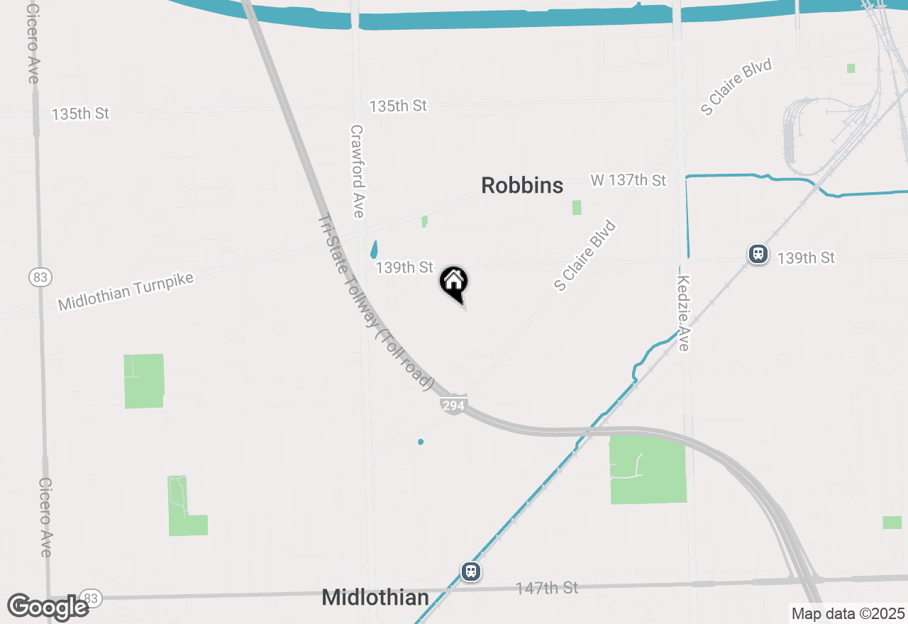 Map of 3743 W 140 Street, Robbins, IL 60472